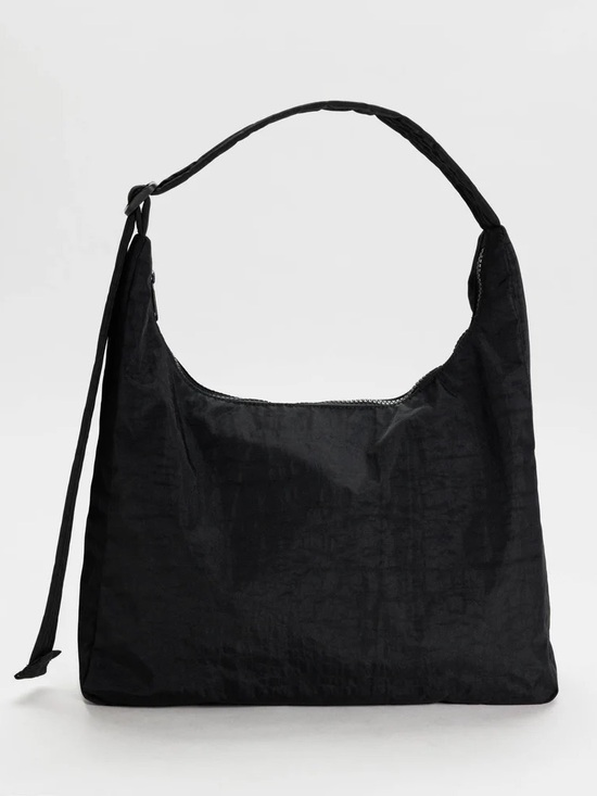 BAGGU Handbags - BAGGU Nylon Black Shoulder Hobo Bag